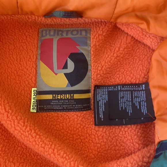 Burton Dryride Ski Snowboarding Jacket Camouflage Outdoor Performance Men’s Sz M - Picture 4 of 15